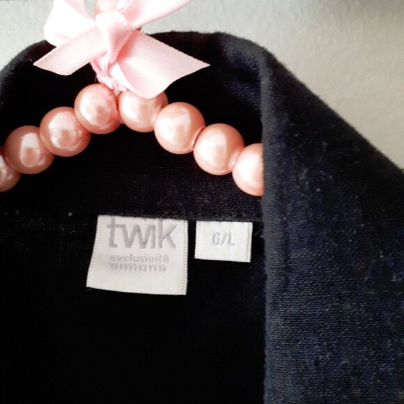 EUC Twik Simons black double breasted linen blend lightweight blazer, XS - Picture 9 of 13